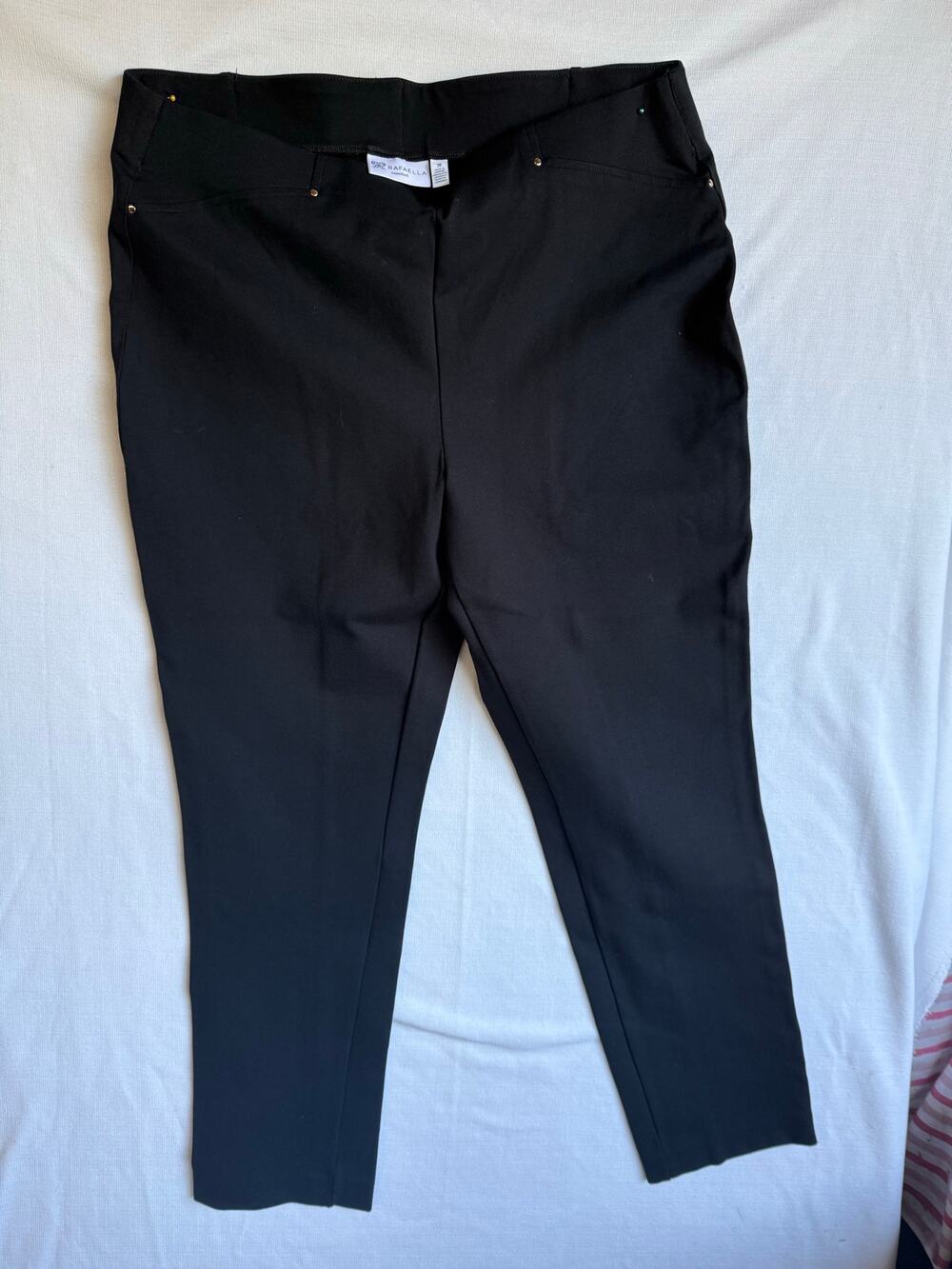 Rafaella women's pull-on black pants